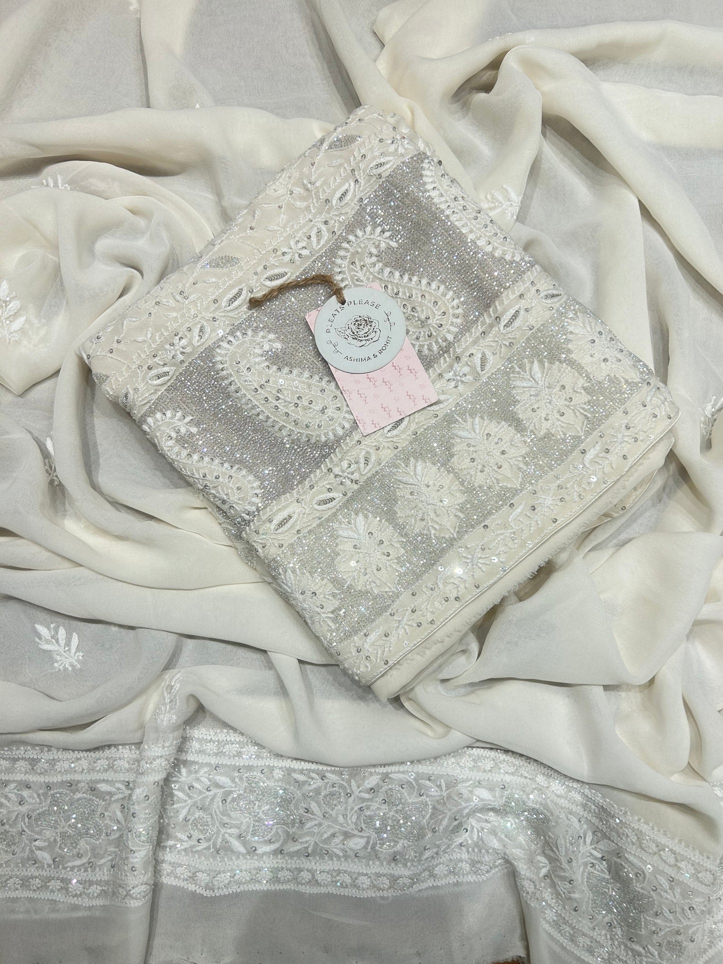 Dyeable Pure Georgette Kurta & Dupatta Set