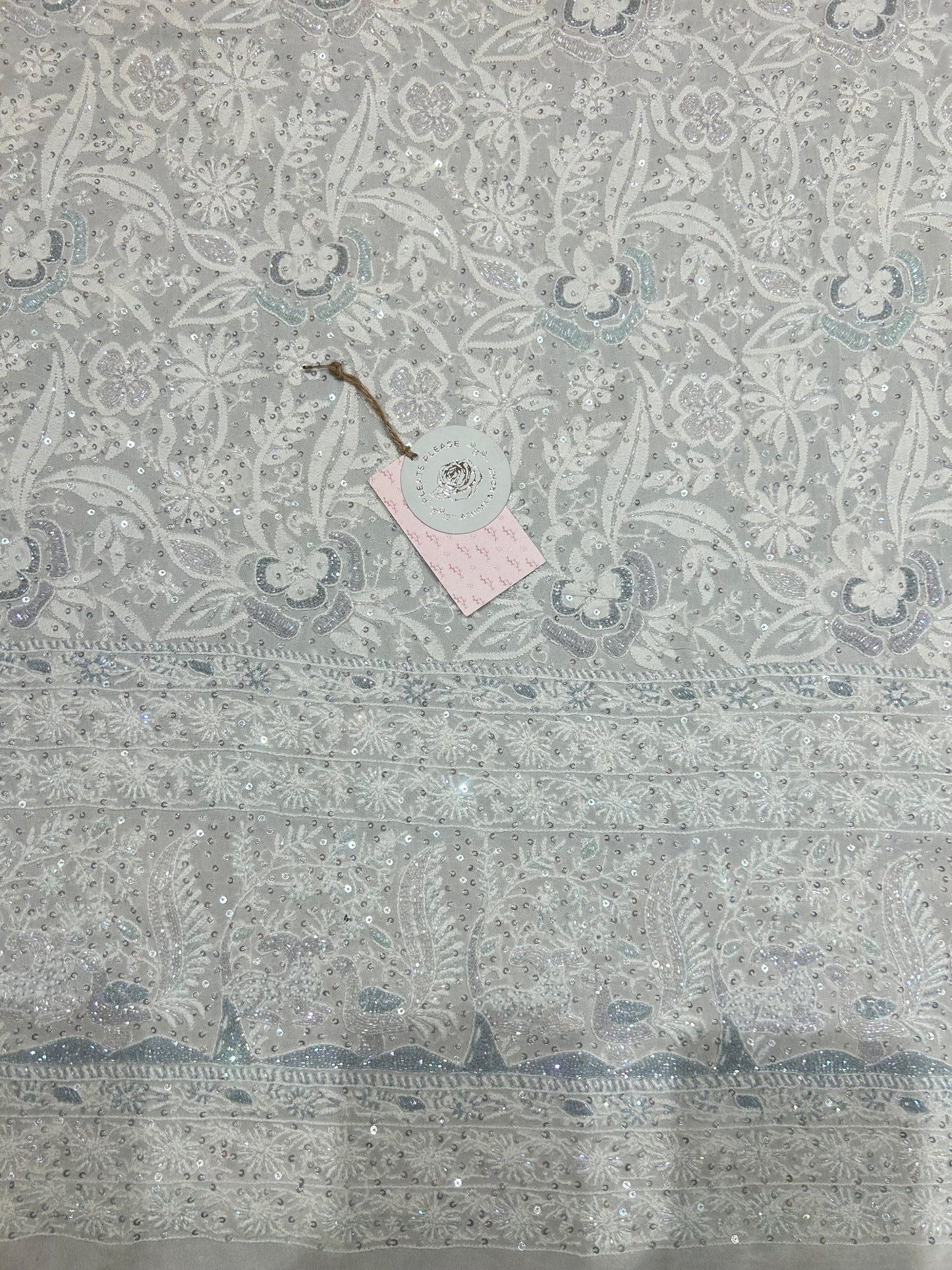Dyeable Pure Georgette Kurta & Dupatta Fabric