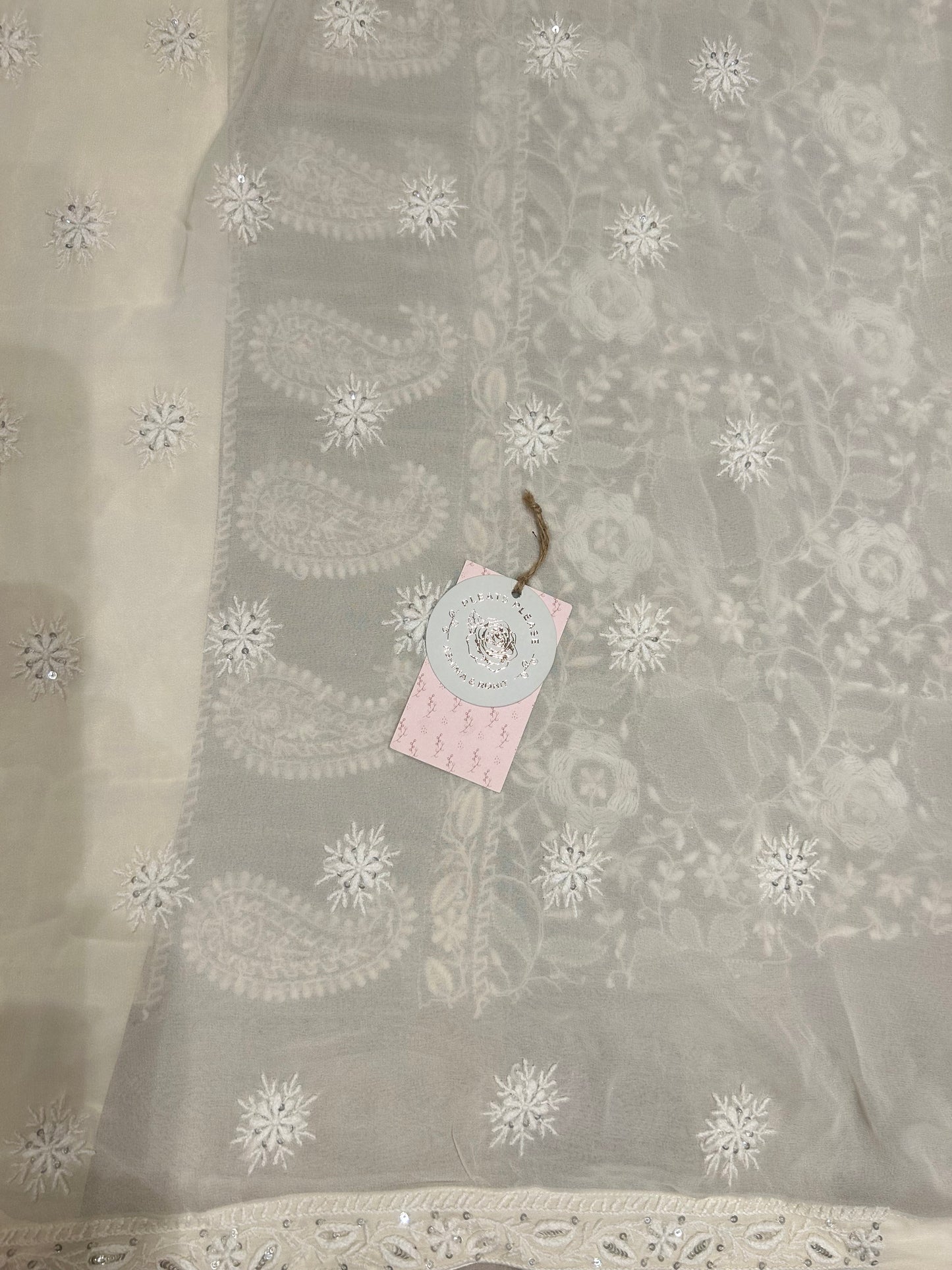 Dyeable Pure Georgette Kurta & Dupatta Set