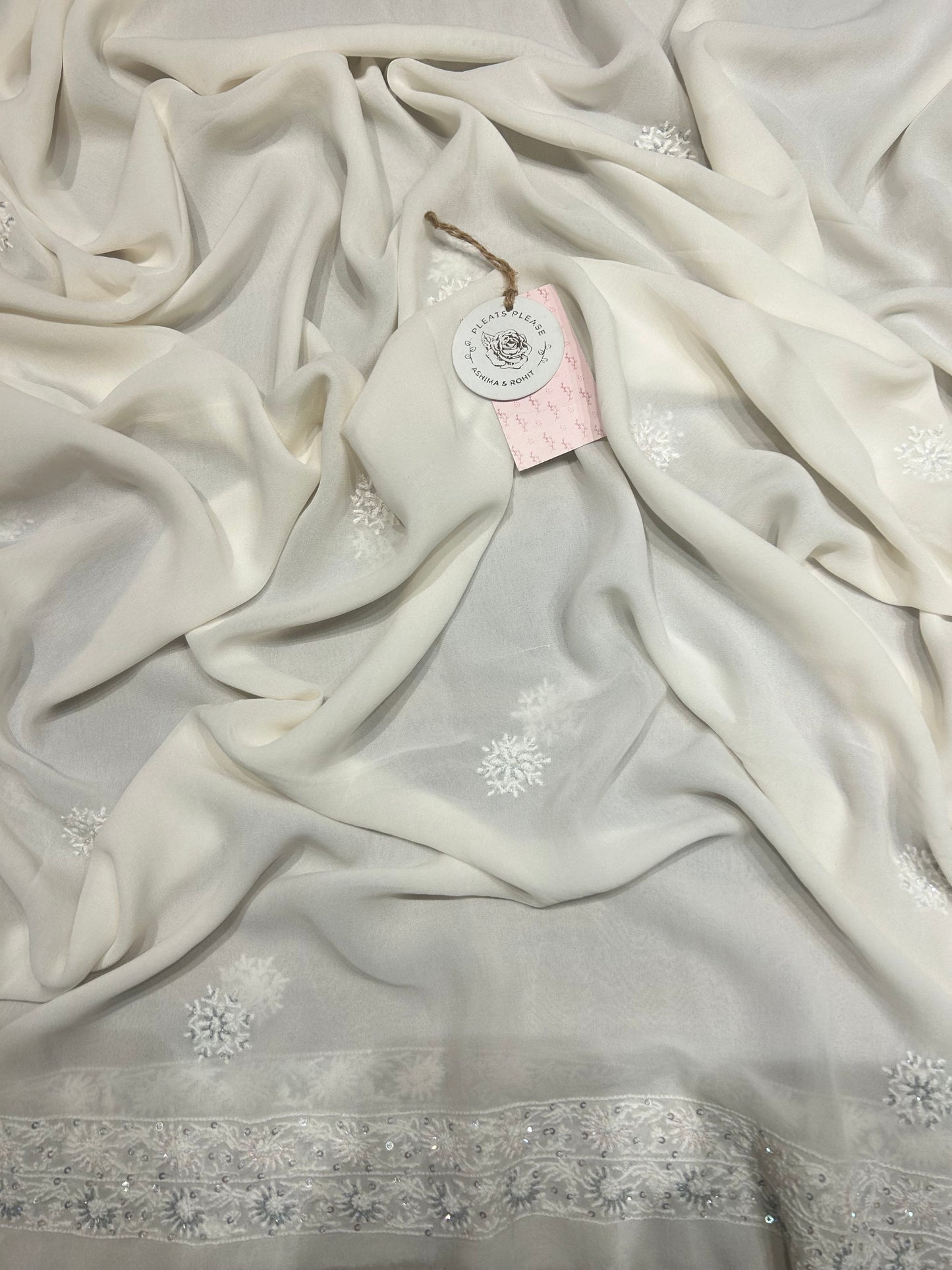 Dyeable Pure Georgette Kurta & Dupatta Fabric