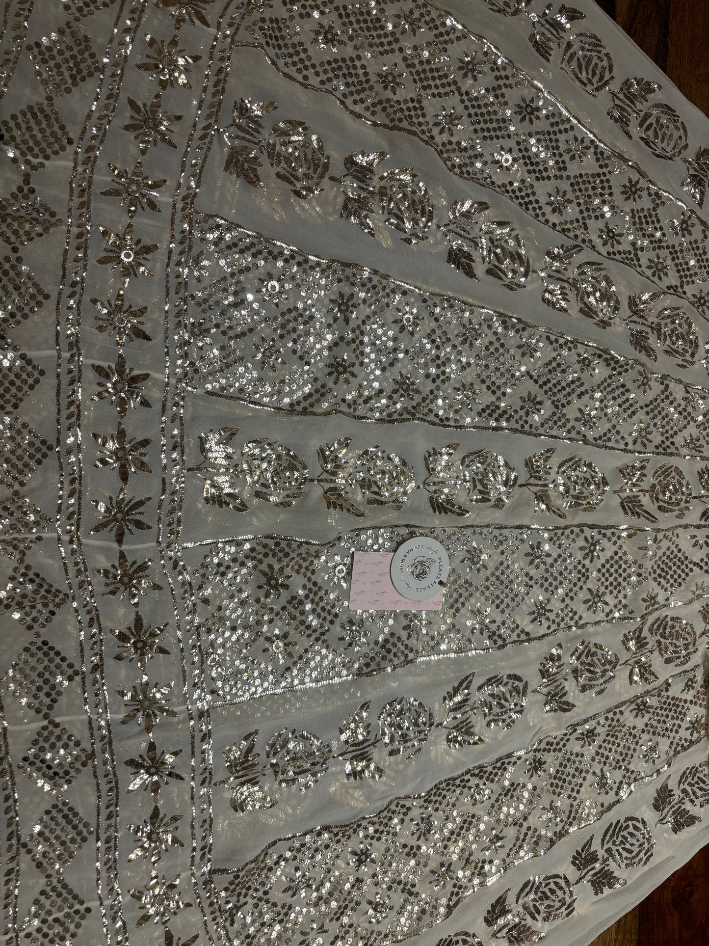 Dyeable Pure and Premium Badla Anarkali with Dupatta