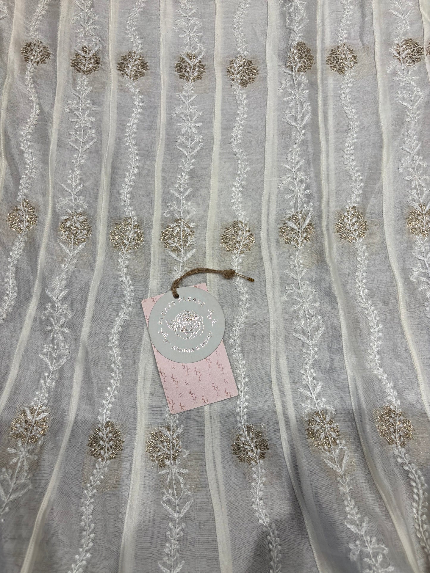 Dyeable Pure Chanderi Silk Chikankari kalidar co-ord set