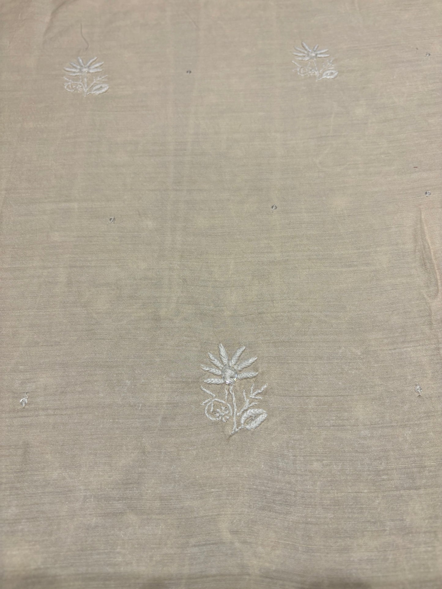 Dyeable Silk Chikankari Kurta and dupatta