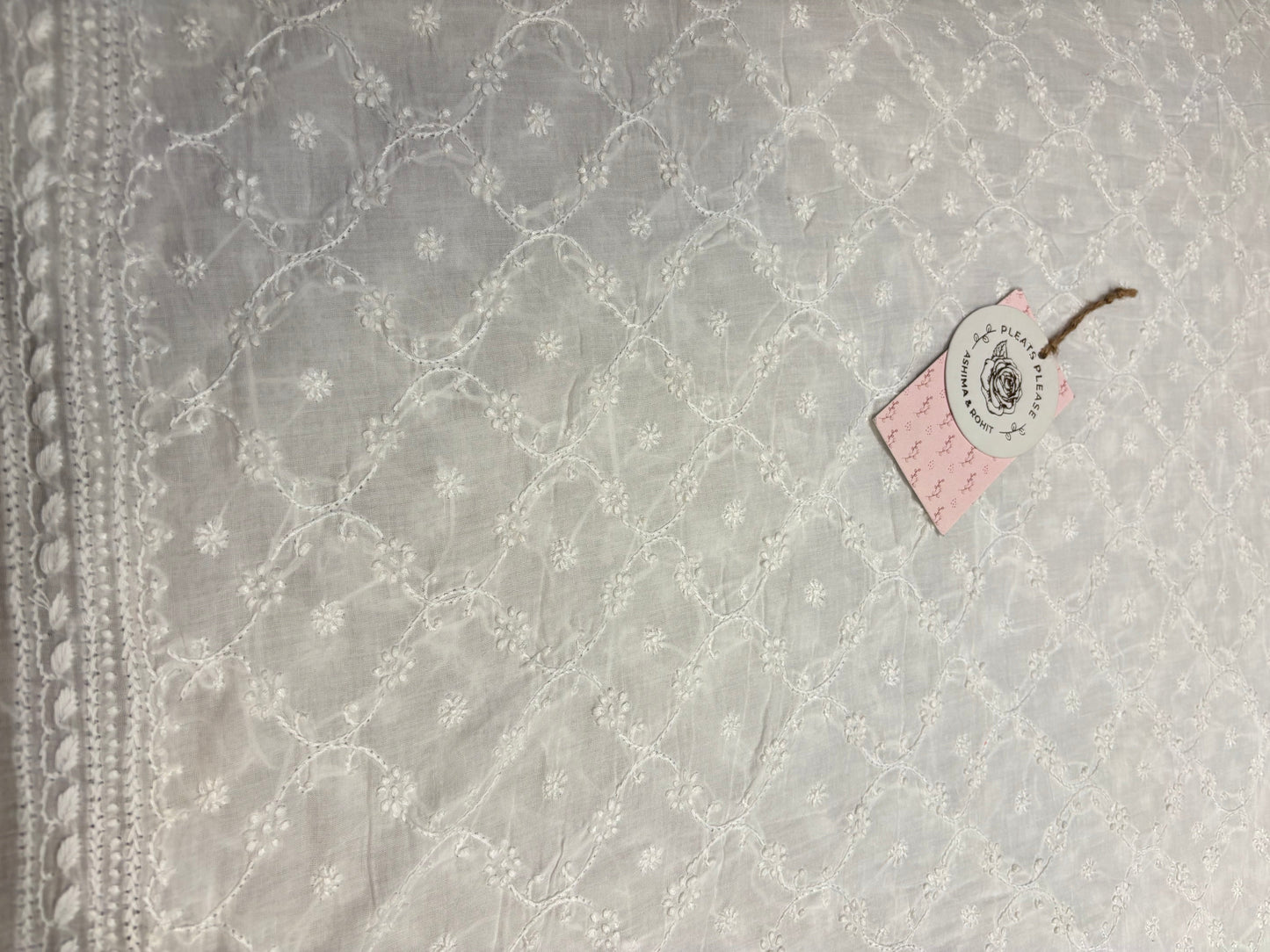 White Mul Chikankari Men’s Kurta