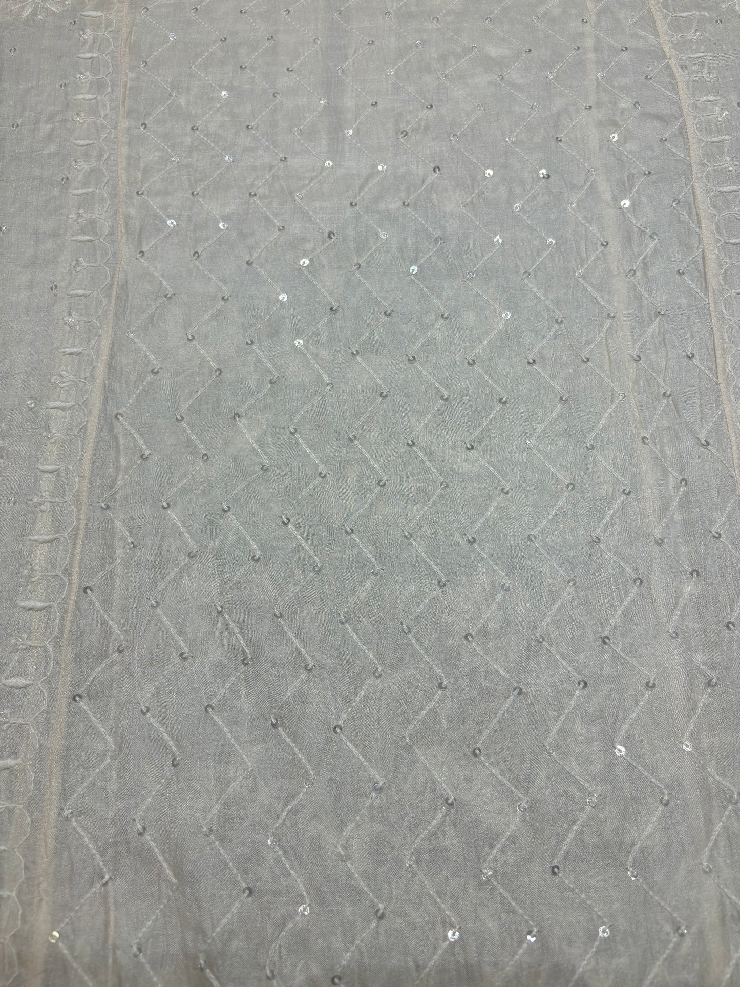 Dyeable Silk Chikankari Kurta and dupatta