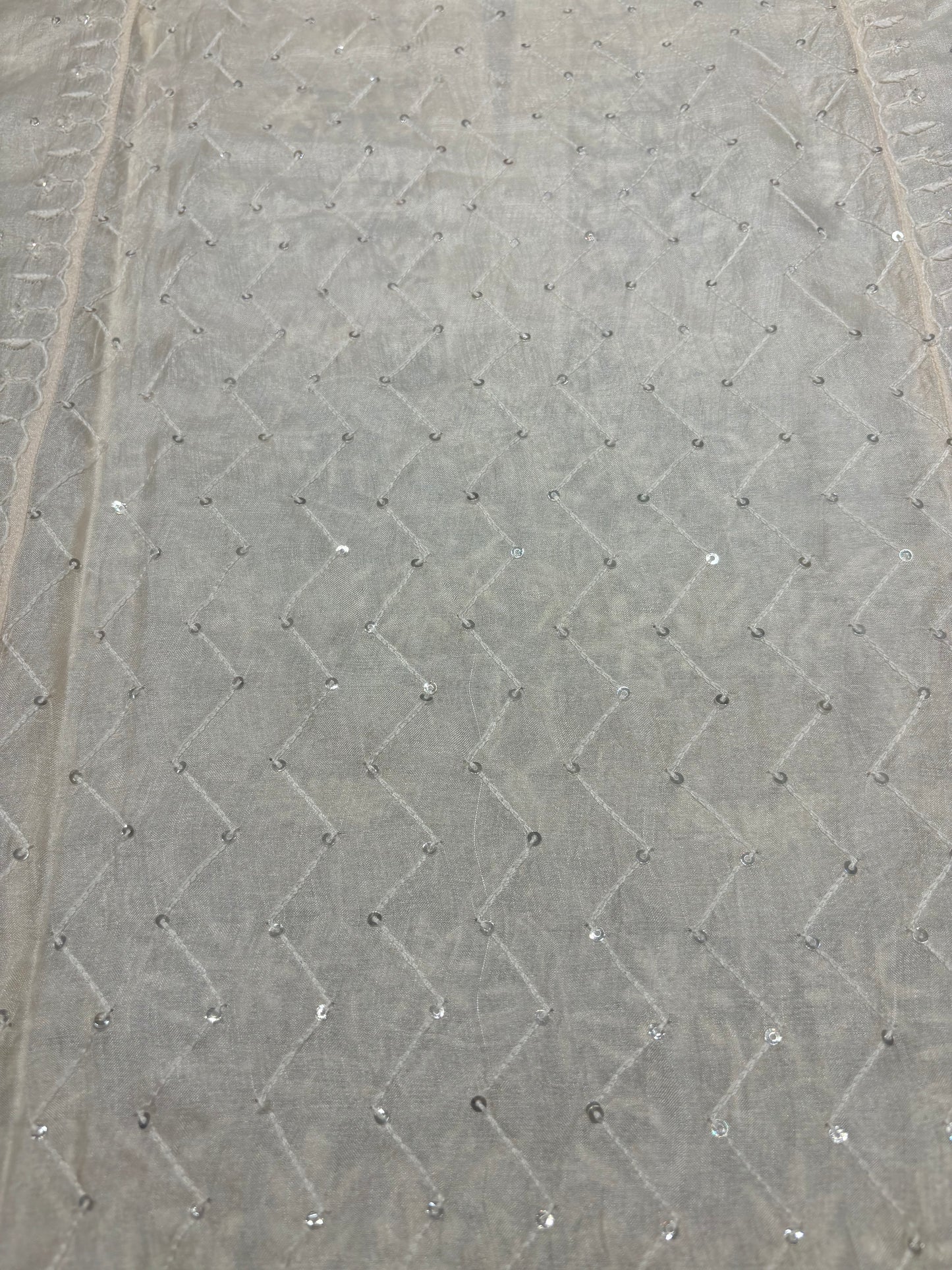 Dyeable Silk Chikankari Kurta and dupatta