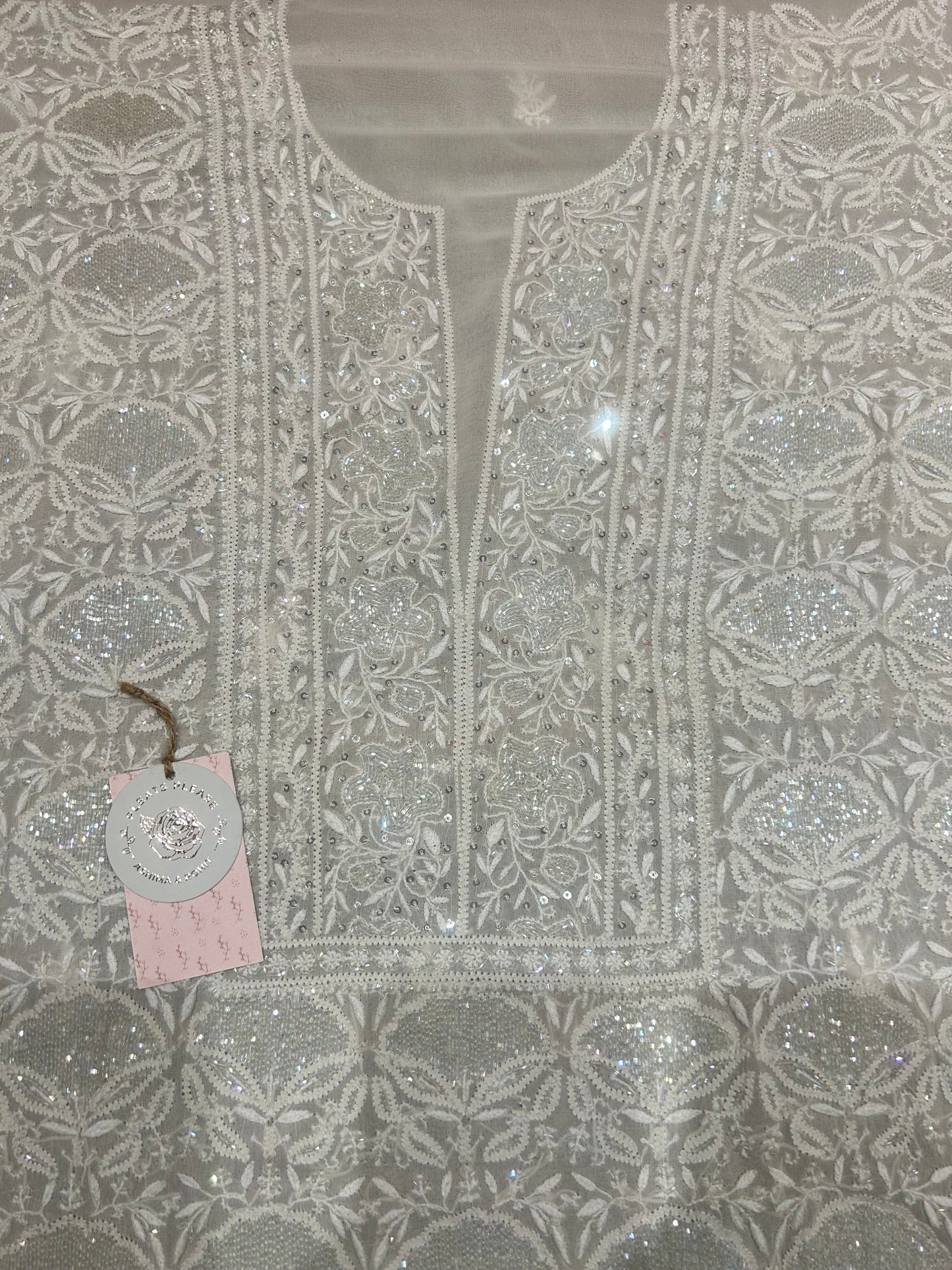 Dyeable Pure Georgette Kurta and Dupatta fabric