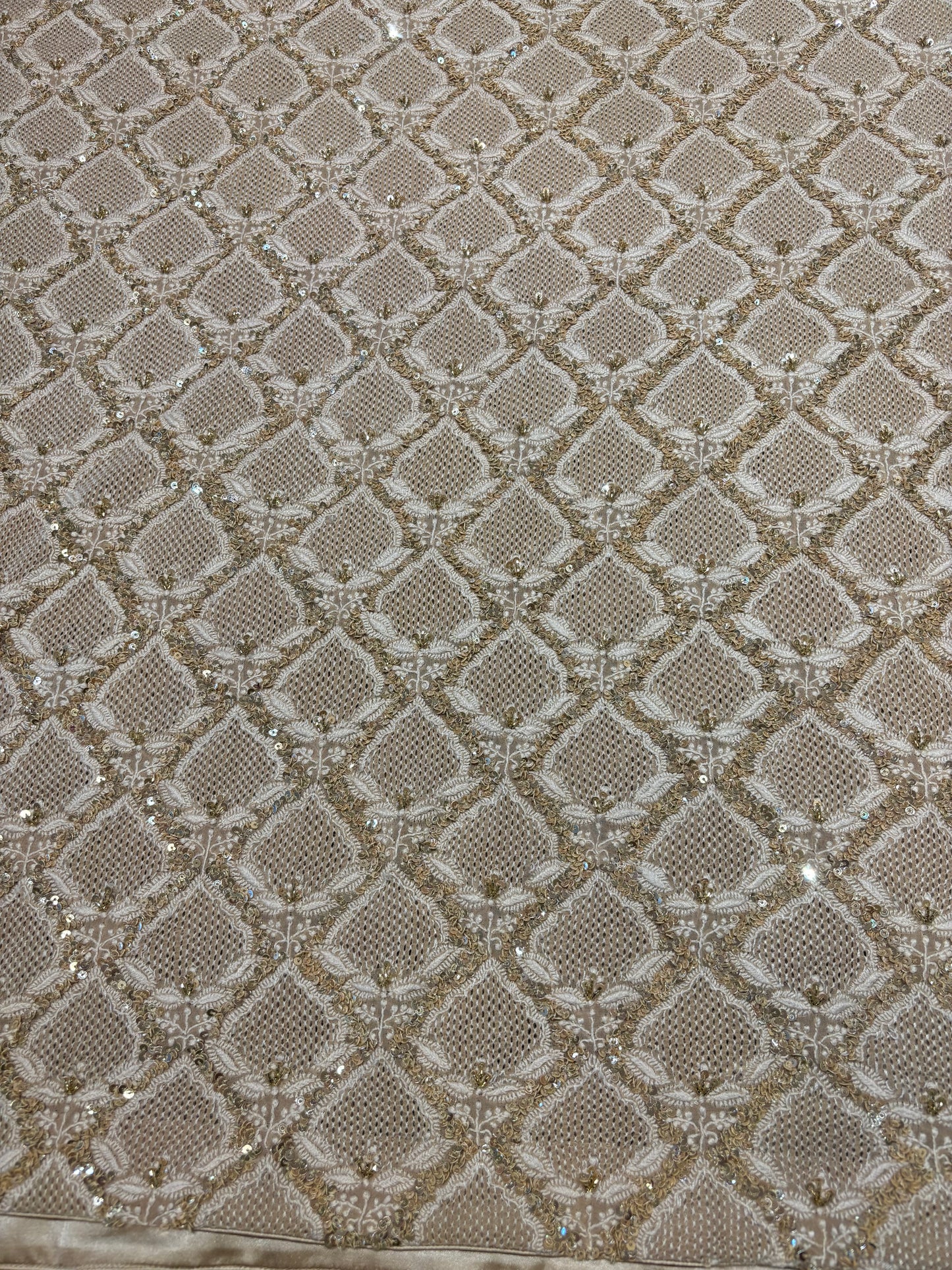 Mocha Mousse Pure Georgette Chikankari Kurta and Dupatta