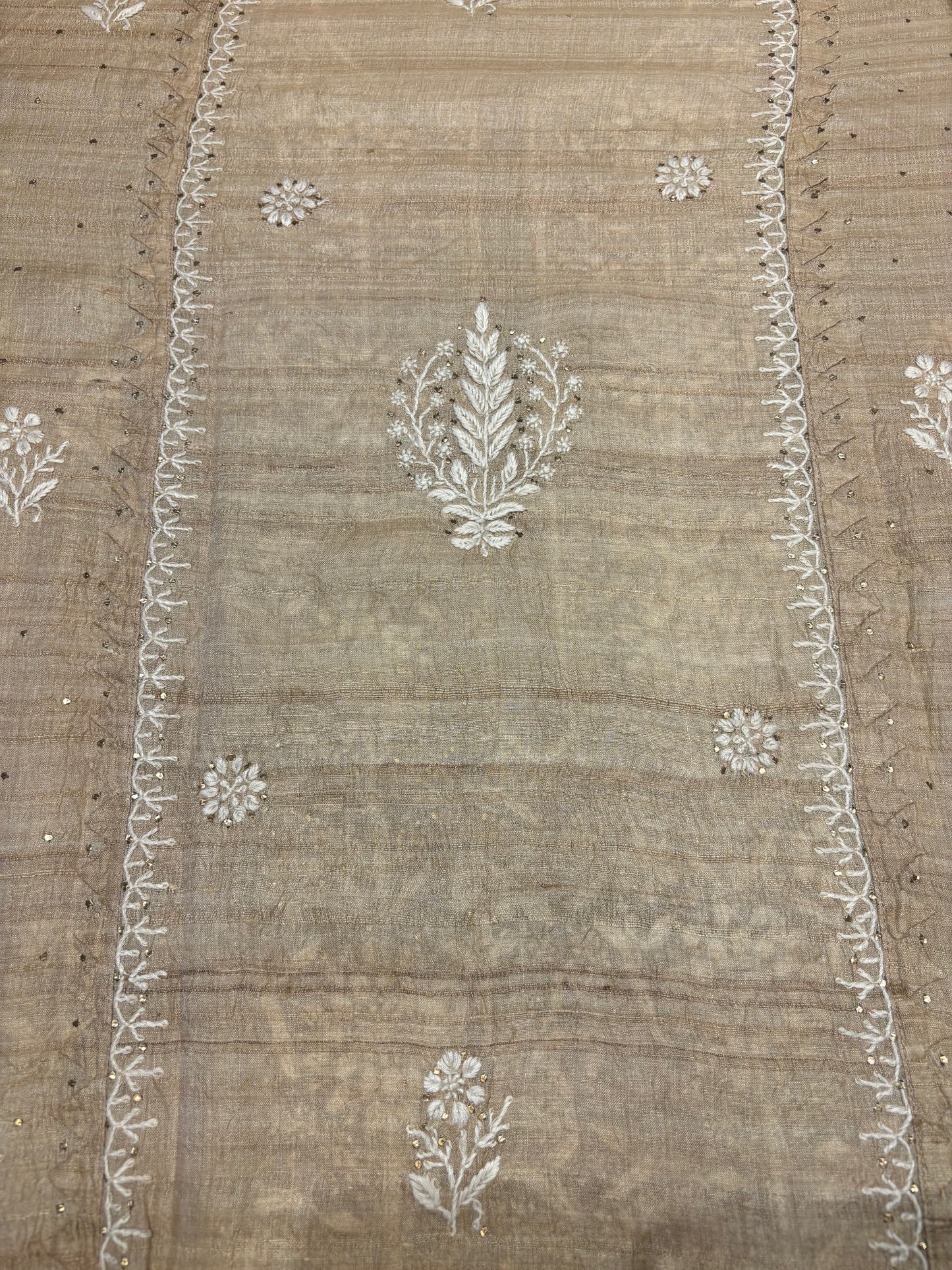 Dyeable Silk Chikankari Kurta and Dupatta