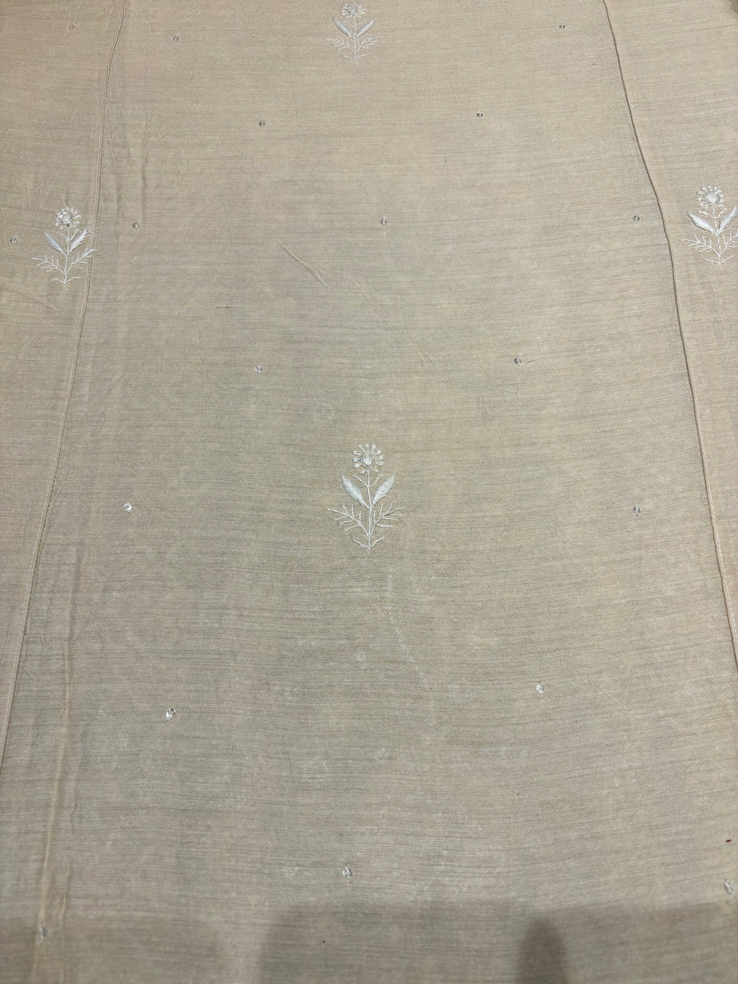 Dyeable Silk Chikankari Kurta and dupatta