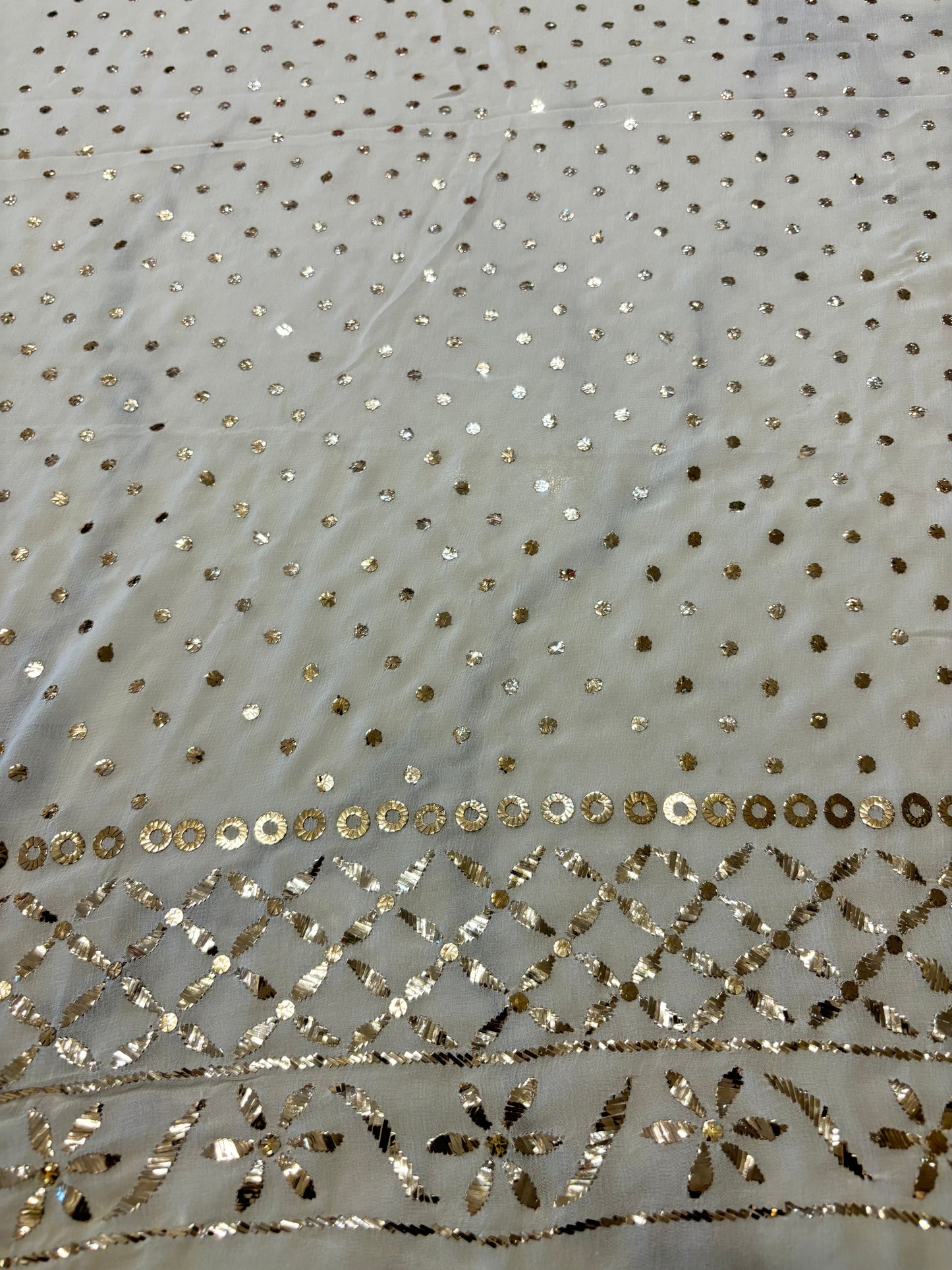 Dyeable Pure Georgette Badla Lehenga