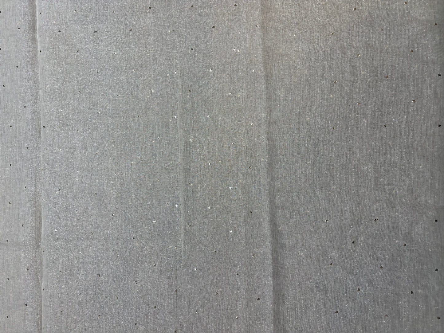 Dyeable Silver Pure Tissue Badla Kurta and Dupatta Fabric
